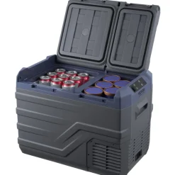 VEVOR Car Refrigerator, 12 Volt Car Refrigerator Fridge, 32 L Dual Zone Portable Freezer, -4℉-68℉ Adjustable Range, 12/24V DC and 100-240V AC Compressor Cooler for Outdoor, Camping, RV