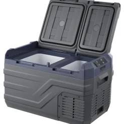 VEVOR Car Refrigerator, 12 Volt Car Refrigerator Fridge, 25 L Dual Zone Portable Freezer, -4℉-68℉ Adjustable Range, 12/24V DC and 100-240V AC Compressor Cooler for Outdoor, Camping, RV