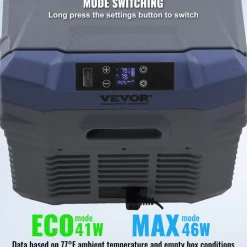 VEVOR Car Refrigerator, 12 Volt Car Refrigerator Fridge, 25 L Dual Zone Portable Freezer, -4℉-68℉ Adjustable Range, 12/24V DC and 100-240V AC Compressor Cooler for Outdoor, Camping, RV