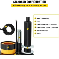 VEVOR Carrier & Pinion Bearing Puller, Compatible with Dana 30, 40, 60, 70, Ford 9