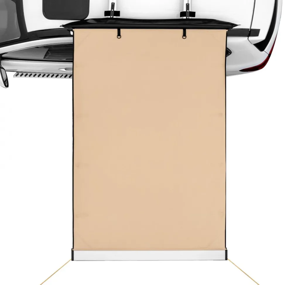 VEVOR Car Side Awning, Large 4.6'x6.6' Shade Coverage Vehicle Awning, PU3000mm UV50+ Retractable Car Awning with Waterproof Storage Bag, Suitable for Truck, SUV, Van, Campers