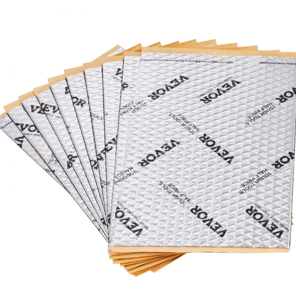 VEVOR Car Sound Deadening Mat, 50 mil 52 sqft Car Sound Dampening Material, Butyl Automotive Sound Deadener, Noise Insulation and Vibration Dampening Material for Car