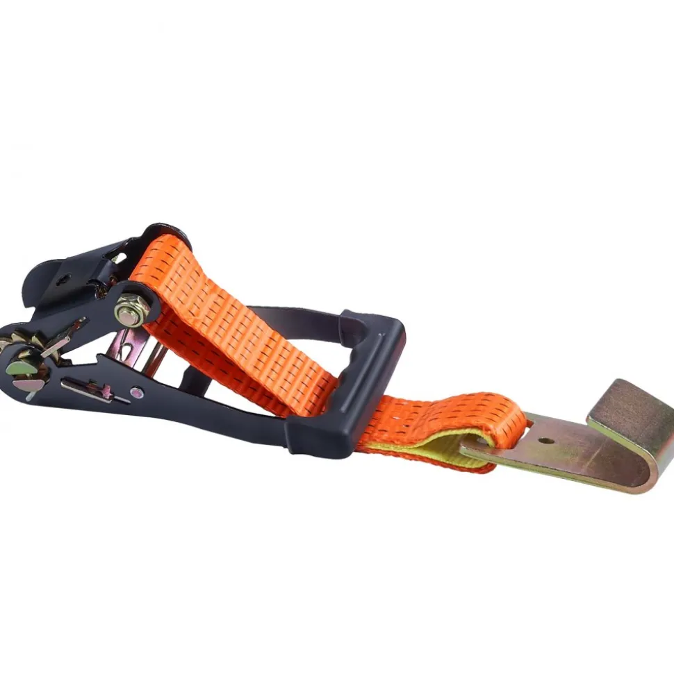 VEVOR Car Tie Down Straps Kit, Lasso Style 2" x 120" Tire Straps, 5512 LBS Working Load, 11023 LBS Breaking Strength, with Flat Hooks for Passenger Car, ATV, Motorcycle, Van, SUV, UTV, Trailer, 4-Pack