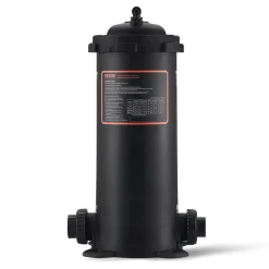 VEVOR Cartridge Pool Filter, 50Sq. Ft Filter Area Inground Pool Filter, Above Ground Swimming Pool Filtration Filter System with Upgrade Filter &Leak-proof Casing, for Hot Tubs, Spa, Inflatable Pool