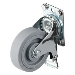 VEVOR Caster Wheels, 5 Inch Heavy Duty Casters, Compatible with VEVOR Insulated Food Pan Carrier, Set of 4 (2 Swivel with Brake, 2 Rigid)