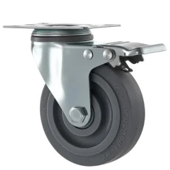 VEVOR Caster Wheels, 5 Inch Heavy Duty Casters, Compatible with VEVOR Insulated Food Pan Carrier, Set of 4 (2 Swivel with Brake, 2 Rigid)