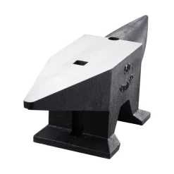 VEVOR Cast Iron Anvil, 105 Lbs Single Horn Anvil with Large Countertop and Stable Base, High Hardness Rugged Round Horn Anvil Blacksmith, for Bending, Shaping