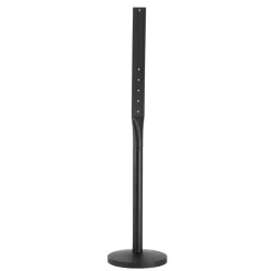 VEVOR Cast Iron Sign Post, 4 ft Portable Heavy Duty Steel Post Sign Holder with Hard Plastic Base & Wheels, U-Channel Sign Stand for Garden, Courtyard, Farm or Traffic Intersection, Black