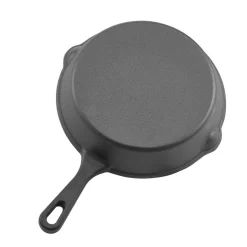 VEVOR Cast Iron Skillet, 3-Piece Frying Pan Set (6, 8, 10 in), Heavy-Duty Skillets with Heat-Resistant Handle, Pre-Seasoned Chef's Pan, Kitchen Cookware, for Oven, Gas, Electrical, Induction, Black
