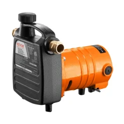 VEVOR Cast Iron Water Transfer Pump, 115V AC 1600 GPH 1/2HP, Portable Electric Utility Pump with Carbon Brush, Filter, Brass Connectors, for Garden, Rain Barrel, Pool, Pond, Hot Tub, Aquarium Draining