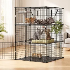 VEVOR Cat Cage 3-Tier 27.99