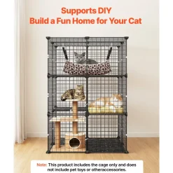 VEVOR Cat Cage 3-Tier 27.99