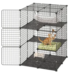 VEVOR Cat Cage 3-Tier 27.99