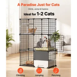 VEVOR Cat Cage 3-Tier 28