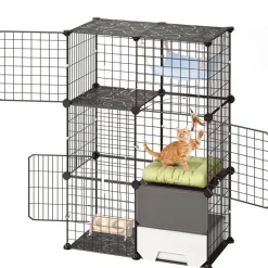 VEVOR Cat Cage 3-Tier 28