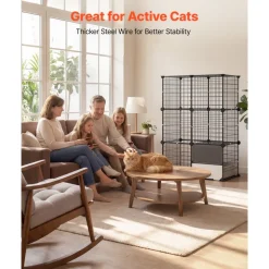VEVOR Cat Cage 3-Tier 28