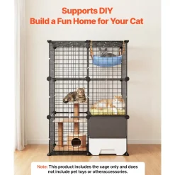 VEVOR Cat Cage 3-Tier 28