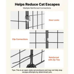 VEVOR Cat Cage 3-Tier 28