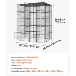 VEVOR Cat Cage 5-Tier 55