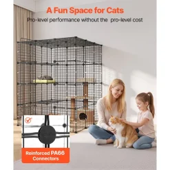 VEVOR Cat Cage 4-Tier 40.98