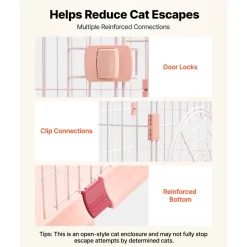 VEVOR Cat Cage 4-Tier 33.07