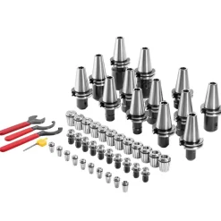 VEVOR CAT40 Collet Holder ER 16/32 Collet Set, 35 PCs, SLN FMB ER16/32 APU Tool Holders Spring Steel Collet Chucks with 10 Pull Studs and 3 Wrenches, for Milling Machine Drill Presses Boring Machine