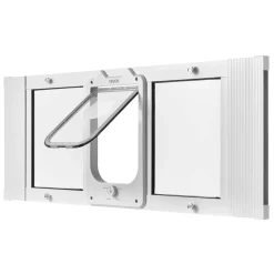 VEVOR Cat Door for Window, Adjustable to Fit Window Width 35