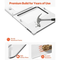 VEVOR Cat Door for Window, Adjustable to Fit Window Width 31