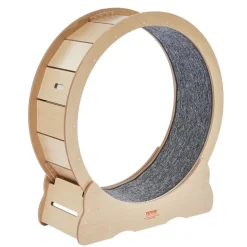 VEVOR Cat Exercise Wheel, Large Cat Treadmill Wheel for Indoor Cats, 35.8 inch Cat Running Wheel with Detachable Carpet and Cat Teaser for Running/Walking/Training, Suitable for Most Cats