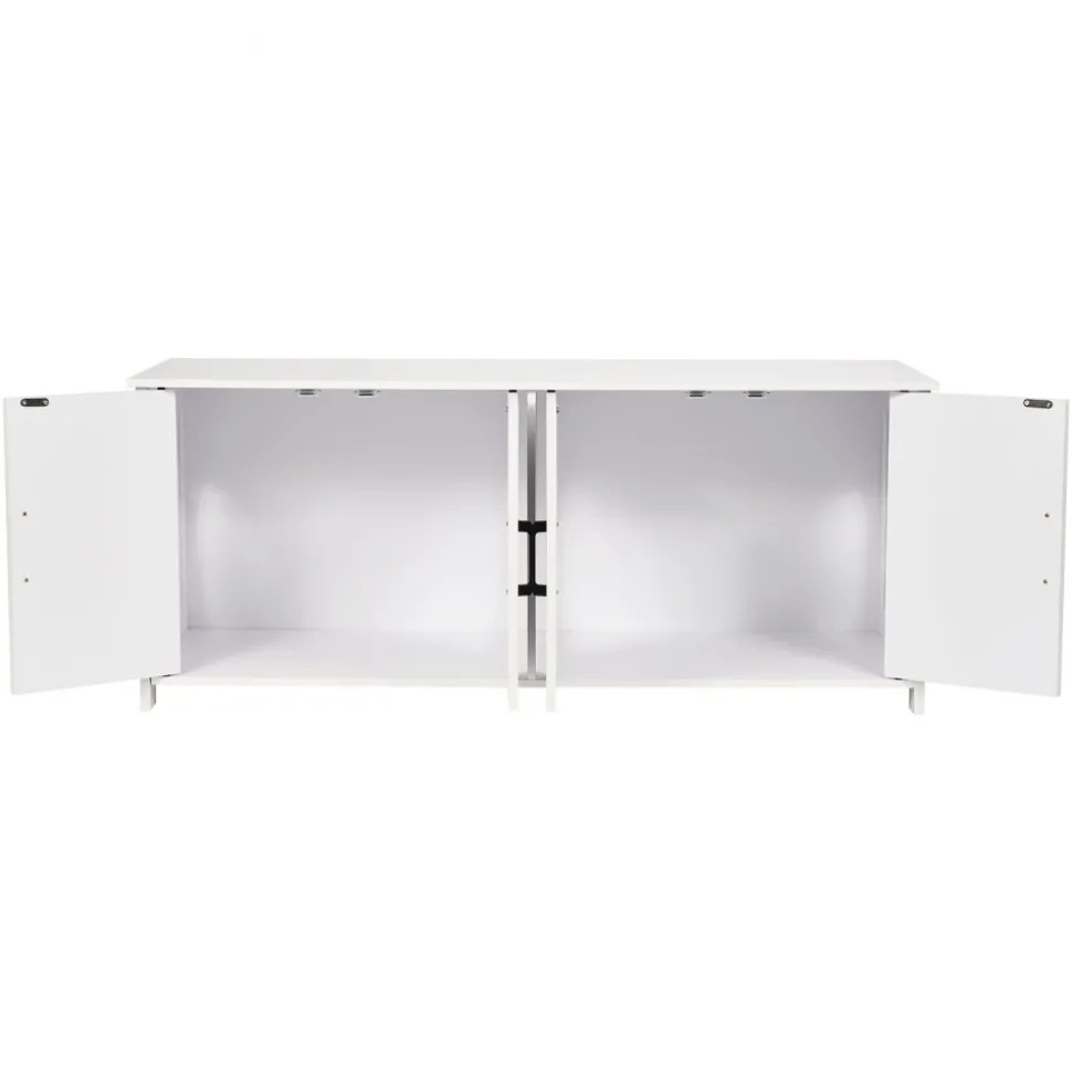 VEVOR Cat Litter Box Enclosure for 2 Cats, Litter Box Furniture Hidden with Double Rooms, Wooden Cat Box Cabinet Fit Most of Litter Box, 47.2"L x 18.5"W x 19.7"H, White