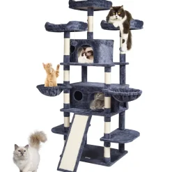 VEVOR Cat Tree for Indoor Cats, 68.5