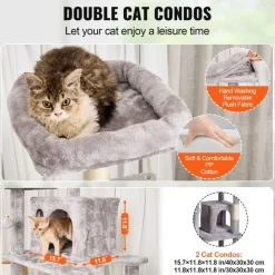 VEVOR Cat Tree for Indoor Cats, 68.5