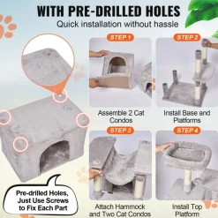 VEVOR Cat Tree for Indoor Cats, 72