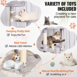 VEVOR Cat Tree for Indoor Cats, 72