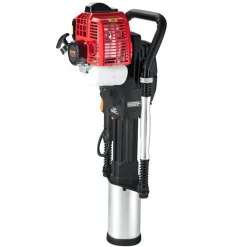 VEVOR 52cc Gas-Powered T Post Driver, 2-Stroke Engine Gasoline Fence Piling Pounder, 1300W Portable Piledriver with 3 Post Driving Head(49/69/100 mm) , For Farm, Ranch Fencing, Road Improvements