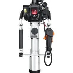 VEVOR 37.77cc Gas-Powered T Post Driver, 4-Stroke Engine Gasoline Fence Piling Pounder, with 3 Post Driving Head(45/55/88 mm) , 1000W Portable Piledriver For Farm, Ranch Fencing, Road Improvements