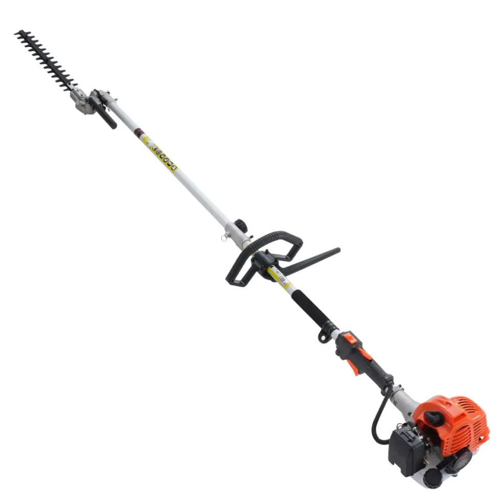 VEVOR 52CC 6-in-1 Multi-Functional Trimming Tools, Gas Hedge Trimmer, Weed Eater, String Trimmer, Brush Cutter, Edger, Pole Saw Chainsaw Pruner with Extension Pole