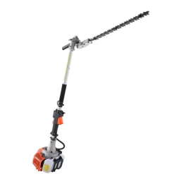VEVOR 43CC 6-in-1 Multi-Functional Trimming Tools, Gas Hedge Trimmer, Weed Eater, String Trimmer, Brush Cutter, Edger, Pole Saw Chainsaw Pruner with Extension Pole