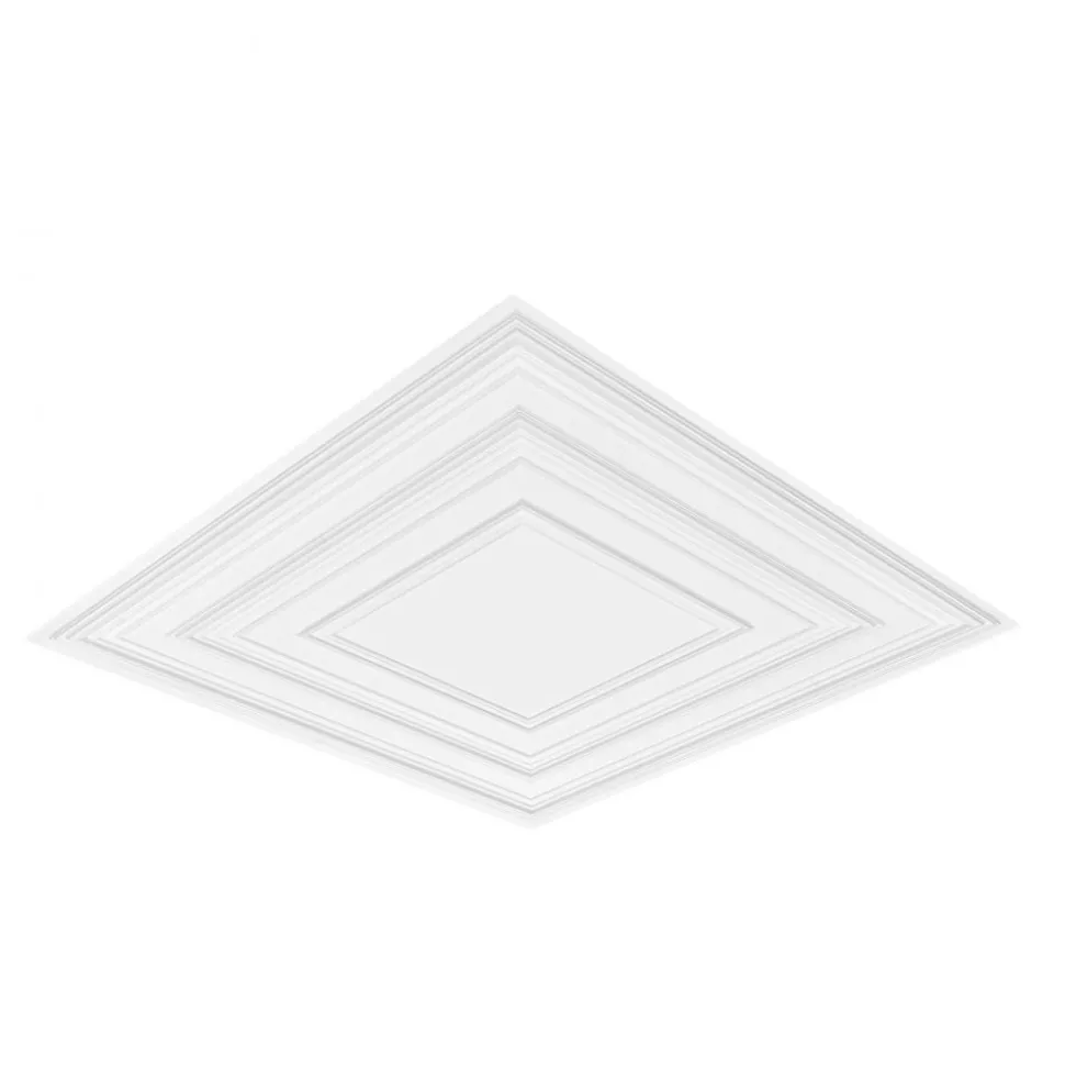 VEVOR Ceiling Tiles, 12-Pack 24 x 24 in, Drop Ceiling Tiles Premium PVC Sheet, Easy Installation/ Cutting Plastic Glue-up Ceiling Tile, Ceiling Covering for Home/Office Decoration, White Peg Pattern
