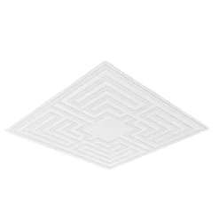 VEVOR Ceiling Tiles, 12-Pack 24 x 24 in, Drop Ceiling Tiles Premium PVC Sheet, Easy Installation/ Cutting Plastic Glue-up Ceiling Tile, Ceiling Covering for Home/Office Decoration, White Echo Pattern