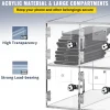 VEVOR Cell Phone Storage Locker, 10 Slots Acrylic Material with Door Locks and Keys, Wall-Mounted Cabinet Pocket Office Classroom Gym Box, Clear