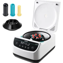 VEVOR Centrifuge Machine, 100-2100xg RCF Electric Laboratory Centrifuge Machine with 1 Rotor for 2/5/10/15/50ml Tube Capacity, Low Speed 500-4000rpm with Timer, Widely Used in Various Experiments