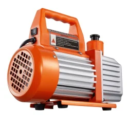 VEVOR 4 CFM AC Vacuum Pump and Gauge Set, 1/3 HP, Single Stage Rotary Vane HVAC Air Vacuum Pump, A/C Refrigerant Manifold Gauge Kit, with Leak Detector, Carry Bag, for R134a R22 R410a Refrigerants