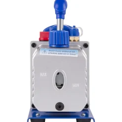 VEVOR 3CFM 1/4HP Single Stage Air Vacuum Pump HVAC R134a R12 R22 R410a A/C Refrigeration Kit AC Manifold Gauge R134 Can Tap Included Carrying Tote