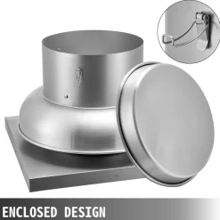 VEVOR 2400 CFM Roof Fan Up-blast Restaurant Exhaust Fan High Speed Direct Drive Up-blast Exhaust Fan 250W
