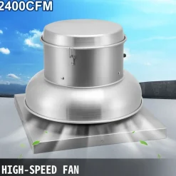 VEVOR 2400 CFM Roof Fan Up-blast Restaurant Exhaust Fan High Speed Direct Drive Up-blast Exhaust Fan 250W