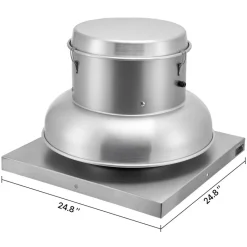 VEVOR 2400 CFM Roof Fan Up-blast Restaurant Exhaust Fan High Speed Direct Drive Up-blast Exhaust Fan 250W