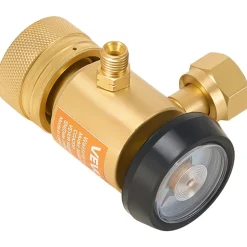 VEVOR CGA200 Acetylene Regulator for Small MC Tanks, AR-MC Air Acetylene Regulator Gauge with 3/8