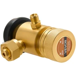 VEVOR CGA200 Acetylene Regulator for Small MC Tanks, AR-MC Air Acetylene Regulator Gauge with 3/8