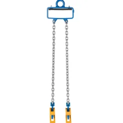 VEVOR Chain Drum Lifter, G80 Drum Lifting Chain Sling with Security Hook, 2200LBS Capacity, Drums Handling Equipment Fits for Crane Forklift, Carbon Steel Barrel Lifter for Plastic & Metal Drums